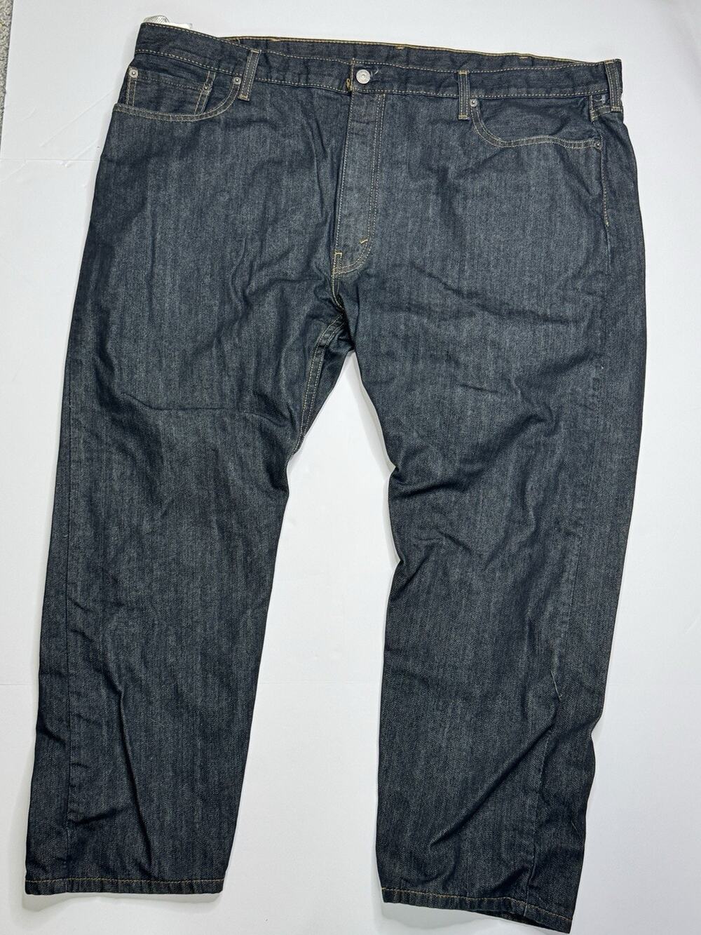Levi’s 502 Jeans Men’s 46x29 Dark Wash Blue Regular Taper 100% Cotton Big Tall